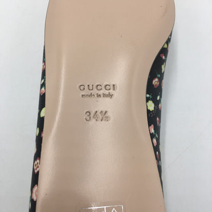 【中古品】【レディース】 GUCCI グッチ LIBERTY FLORAL BALLET 639272 リヴァティー フローラル バレット 靴 パンプス 183-250702-KS-03-tei サイズ：34 1/2 カラー：ブラック 万代Net店