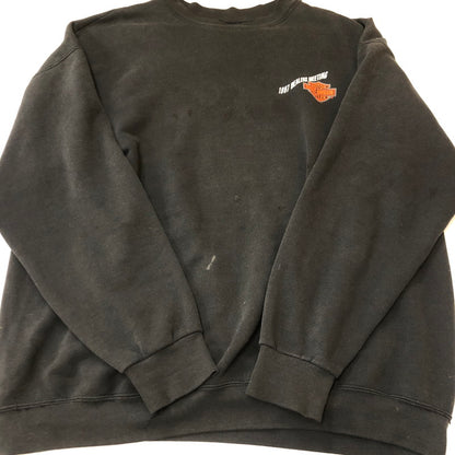 【中古品】【メンズ】 HARLEY DAVIDSON ハーレーダビッドソン 90's NASHVILLE L/S SWEAT 41734600 ナッシュビル ロングスリーブ スウェット 長袖 トップス USA製 トレーナー 145-250704-KS-14-fuz サイズ：XL カラー：ブラック 万代Net店