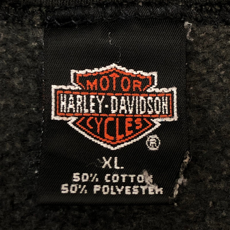 【中古品】【メンズ】 HARLEY DAVIDSON ハーレーダビッドソン 90's NASHVILLE L/S SWEAT 41734600 ナッシュビル ロングスリーブ スウェット 長袖 トップス USA製 トレーナー 145-250704-KS-14-fuz サイズ：XL カラー：ブラック 万代Net店