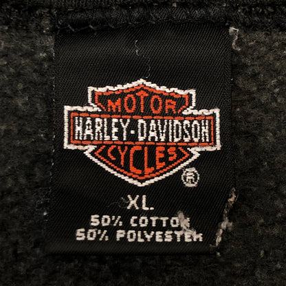 【中古品】【メンズ】 HARLEY DAVIDSON ハーレーダビッドソン 90's NASHVILLE L/S SWEAT 41734600 ナッシュビル ロングスリーブ スウェット 長袖 トップス USA製 トレーナー 145-250704-KS-14-fuz サイズ：XL カラー：ブラック 万代Net店