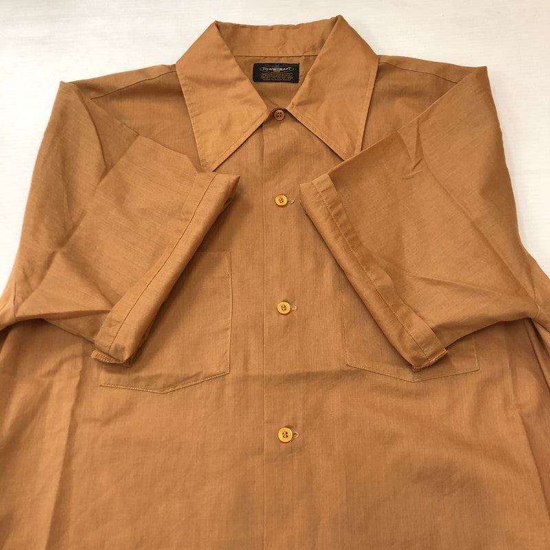 【中古品】【メンズ】 PENNEY’S ペニーズ 70’s TOWNCRAFT S/S SHIRTS VINTAGE 70年代 タウンクラフト ショートスリーブ シャツ 半袖 トップス ヴィンテージ 145-250708-yo-22-tei サイズ：L カラー：ライトブラウン 万代Net店