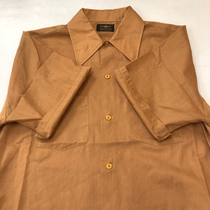 【中古品】【メンズ】 PENNEY’S ペニーズ 70’s TOWNCRAFT S/S SHIRTS VINTAGE 70年代 タウンクラフト ショートスリーブ シャツ 半袖 トップス ヴィンテージ 145-250708-yo-22-tei サイズ：L カラー：ライトブラウン 万代Net店