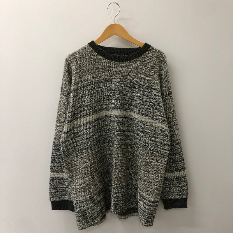 【中古品】【メンズ】 Levi's リーバイス 90’s RIB COLOR KNIT 90年代 リブ カラー ニット 長袖 トップス 145-250708-yo-15-tei サイズ：L カラー：グレー 万代Net店