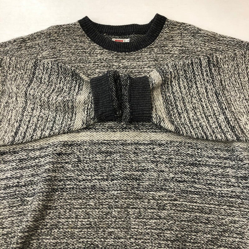【中古品】【メンズ】 Levi's リーバイス 90’s RIB COLOR KNIT 90年代 リブ カラー ニット 長袖 トップス 145-250708-yo-15-tei サイズ：L カラー：グレー 万代Net店
