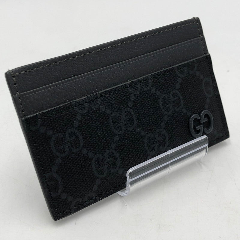 【中古品】【メンズ】 GUCCI グッチ TWO TONE GG CARD CASE 768248 バイカラー GG カードケース 名刺入れ レザー 181-251106-ts-20-tei カラー：ブラック 万代Net店