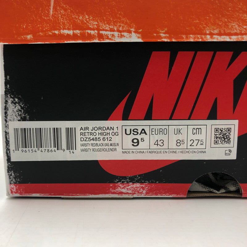 【中古品】【メンズ】 NIKE ナイキ 22AW AIR JORDAN 1 HIGH OG DZ5485-612 エアジョーダン 1 ハイ オリジナル スニーカー 靴 160-250727-KS-04-tei カラー：VARSITY RED 万代Net店