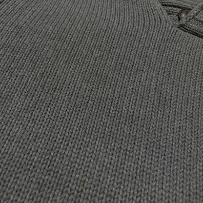 【中古品】【メンズ】 POLO RALPH LAUREN ポロ ラルフ ローレン 90's SHAWL COLLAR KNIT 90年代 ショール カラー ニット 長袖 トップス 147-260805-sa-12-tei サイズ：L カラー：グレー 万代Net店