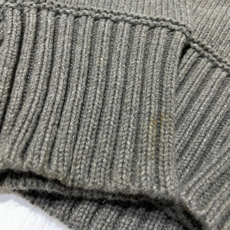 【中古品】【メンズ】 POLO RALPH LAUREN ポロ ラルフ ローレン 90's SHAWL COLLAR KNIT 90年代 ショール カラー ニット 長袖 トップス 147-260805-sa-12-tei サイズ：L カラー：グレー 万代Net店
