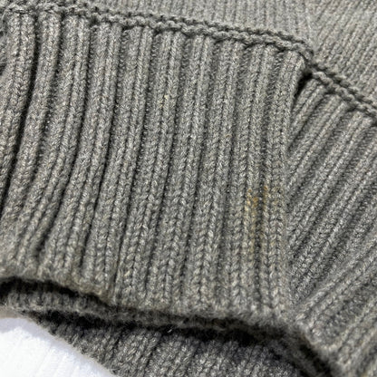 【中古品】【メンズ】 POLO RALPH LAUREN ポロ ラルフ ローレン 90's SHAWL COLLAR KNIT 90年代 ショール カラー ニット 長袖 トップス 147-260805-sa-12-tei サイズ：L カラー：グレー 万代Net店