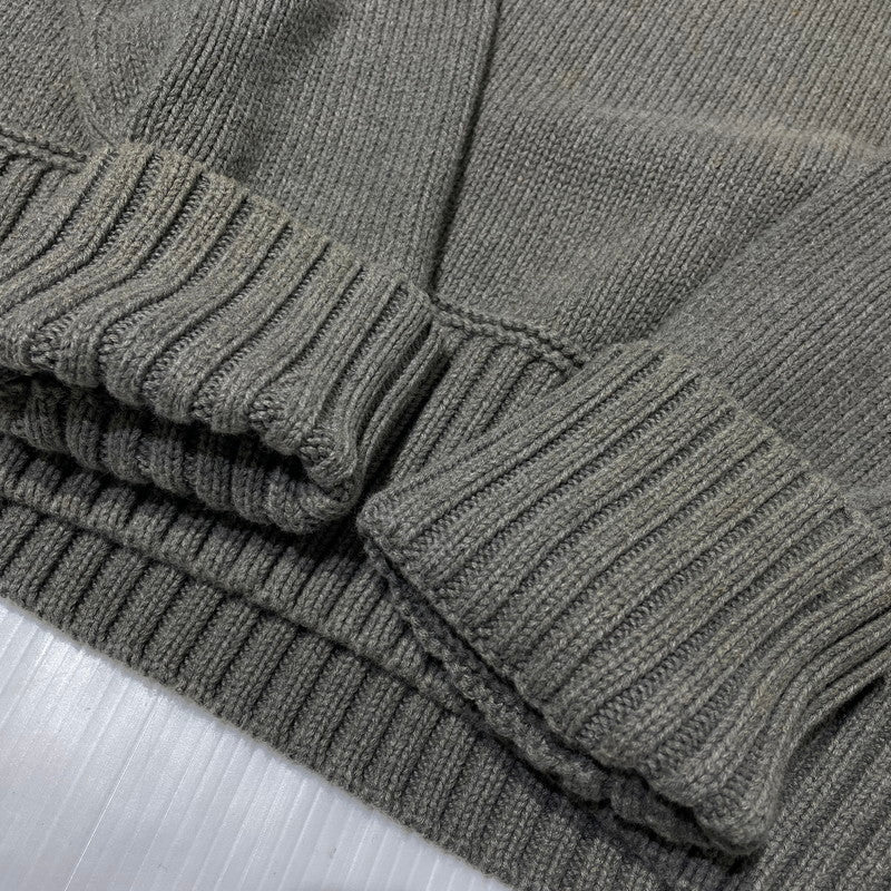 【中古品】【メンズ】 POLO RALPH LAUREN ポロ ラルフ ローレン 90's SHAWL COLLAR KNIT 90年代 ショール カラー ニット 長袖 トップス 147-260805-sa-12-tei サイズ：L カラー：グレー 万代Net店