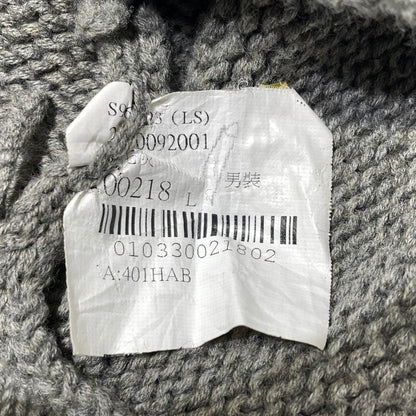 【中古品】【メンズ】 POLO RALPH LAUREN ポロ ラルフ ローレン 90's SHAWL COLLAR KNIT 90年代 ショール カラー ニット 長袖 トップス 147-260805-sa-12-tei サイズ：L カラー：グレー 万代Net店