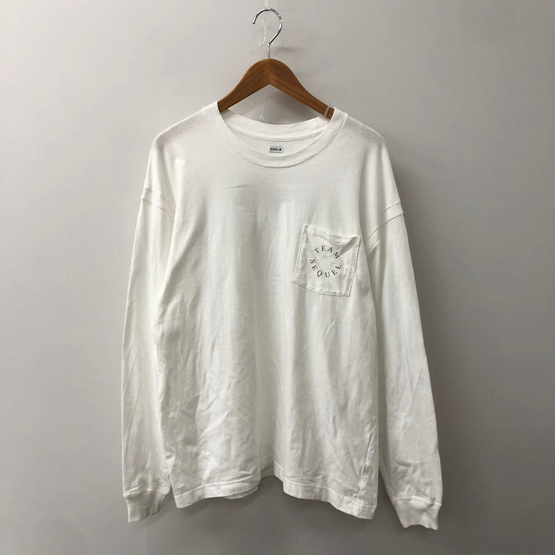 【中古品】【メンズ】 SEQUEL シークエル 23AW TEAM CURIOSITY 1789 L/S TEE SQ-23AW-LT-03 チーム キュリオシティ 1789 ロングスリーブ Tシャツ 長袖 トップス 142-250709-yo-10-fuz サイズ：M カラー：ホワイト 万代Net店