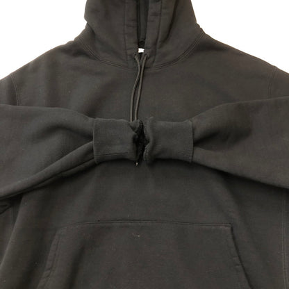 【中古品】【メンズ】 SEQUEL シークエル 23AW LOGO PULLOVER HOODIE SQ-23AW-HD-02 刺繍 ロゴ プルオーバーフーディ トップス 長袖 パーカー 142-250709-yo-13-fuzh サイズ：M カラー：ブラック 万代Net店