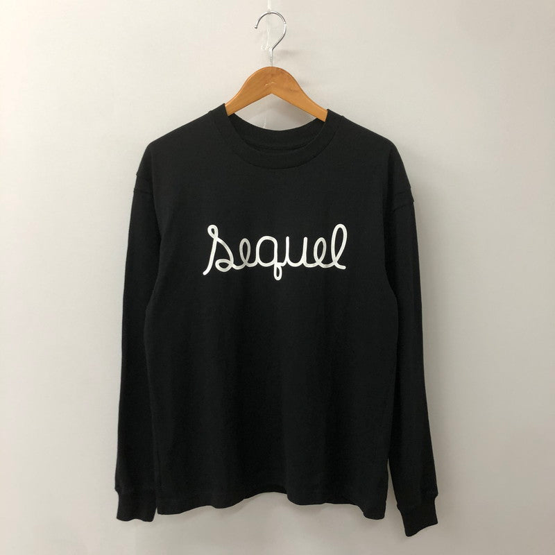【中古品】【メンズ】 SEQUEL シークエル 23AW LOGO L/S T-SHIRT SQ-23AW-ST-03 筆記 ロゴ ロングスリーブ Tシャツ 長袖 トップス 142-250709-yo-09-tei サイズ：S カラー：ブラック 万代Net店
