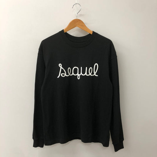 【中古品】【メンズ】 SEQUEL シークエル 23AW LOGO L/S T-SHIRT SQ-23AW-ST-03 筆記 ロゴ ロングスリーブ Tシャツ 長袖 トップス 142-250709-yo-09-tei サイズ：S カラー：ブラック 万代Net店