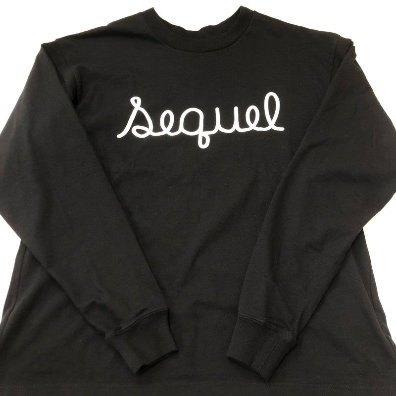 【中古品】【メンズ】 SEQUEL シークエル 23AW LOGO L/S T-SHIRT SQ-23AW-ST-03 筆記 ロゴ ロングスリーブ Tシャツ 長袖 トップス 142-250709-yo-09-tei サイズ：S カラー：ブラック 万代Net店