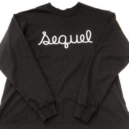【中古品】【メンズ】 SEQUEL シークエル 23AW LOGO L/S T-SHIRT SQ-23AW-ST-03 筆記 ロゴ ロングスリーブ Tシャツ 長袖 トップス 142-250709-yo-09-tei サイズ：S カラー：ブラック 万代Net店