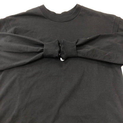 【中古品】【メンズ】 SEQUEL シークエル 23AW LOGO L/S T-SHIRT SQ-23AW-ST-03 筆記 ロゴ ロングスリーブ Tシャツ 長袖 トップス 142-250709-yo-09-tei サイズ：S カラー：ブラック 万代Net店
