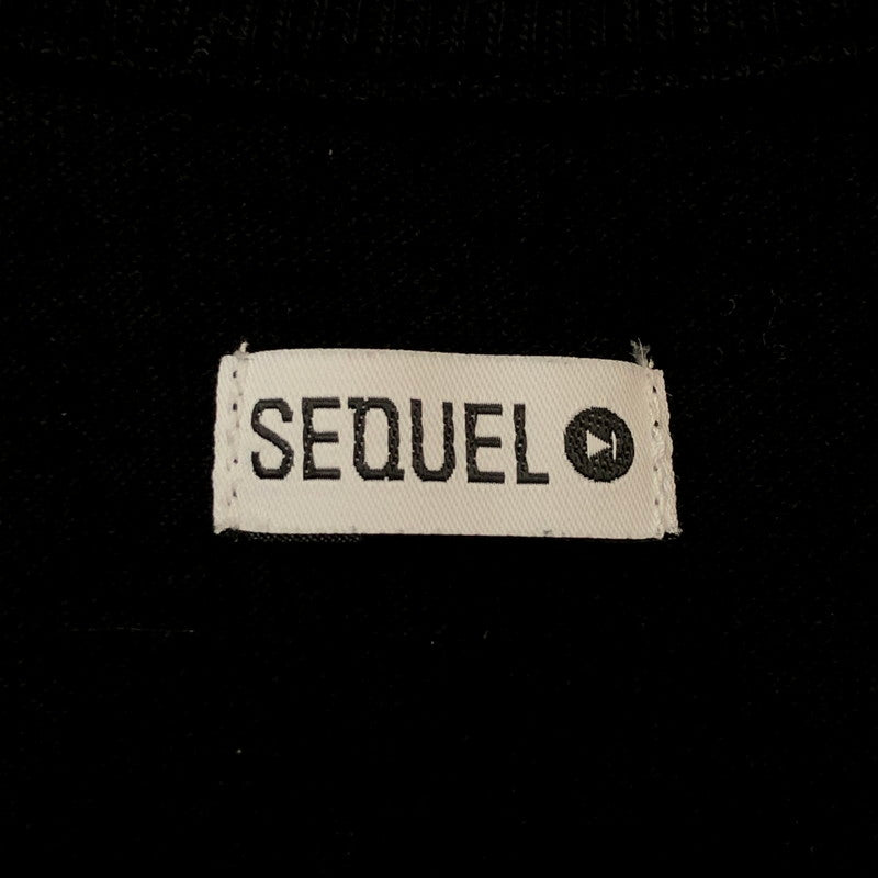 【中古品】【メンズ】 SEQUEL シークエル 23AW LOGO L/S T-SHIRT SQ-23AW-ST-03 筆記 ロゴ ロングスリーブ Tシャツ 長袖 トップス 142-250709-yo-09-tei サイズ：S カラー：ブラック 万代Net店