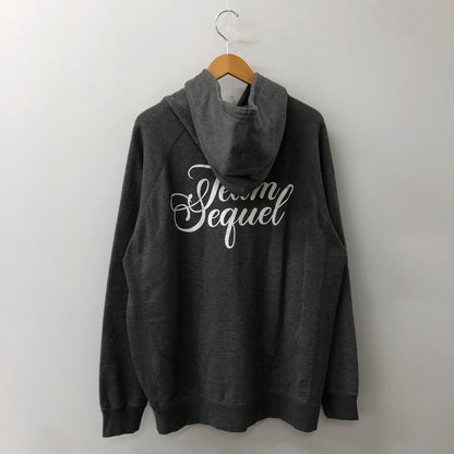 【中古品】【メンズ】 SEQUEL シークエル 24SS ZIP LOGO HOODIE SQ-24SS-HD-03 ジップ ロゴ フーディー トップス 長袖 パーカー 142-250709-yo-12-fuzh サイズ：L カラー：グレー 万代Net店