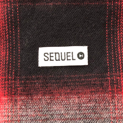 【中古品】【メンズ】 SEQUEL シークエル 23AW LINE NEL CHECK SHIRT ライン ネル チェック シャツ 長袖 トップス 142-250709-yo-11-fuzh サイズ：S カラー：レッド 万代Net店