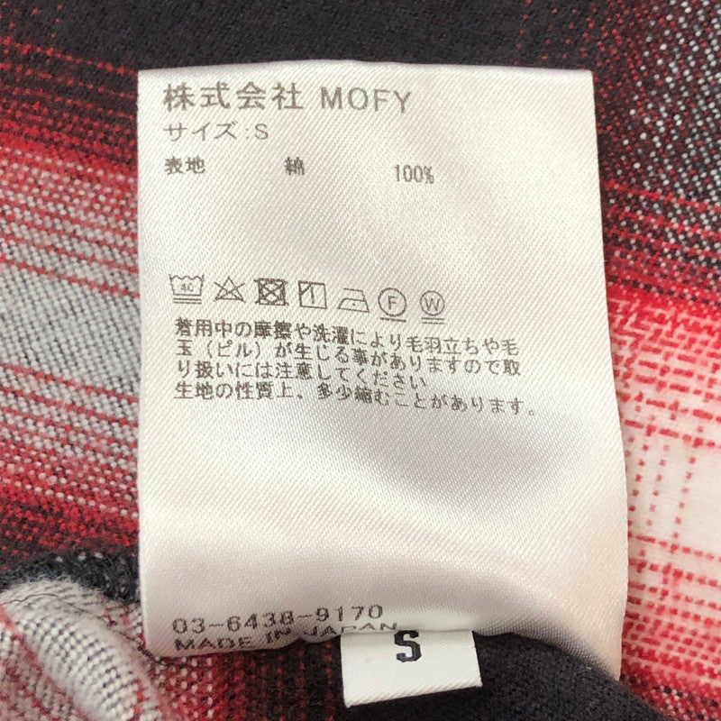 【中古品】【メンズ】 SEQUEL シークエル 23AW LINE NEL CHECK SHIRT ライン ネル チェック シャツ 長袖 トップス 142-250709-yo-11-fuzh サイズ：S カラー：レッド 万代Net店