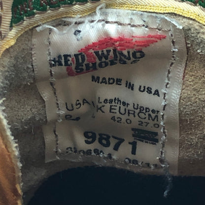 【中古品】【メンズ】 RED WING レッドウィング 9871 IRISH SETTER 6 ROUND TOE アイリッシュ セッター 6 ラウンド トゥ 靴 ワークブーツ 164-250709-yo-23-tei カラー：GOLD RUSSET SEQUOIA 万代Net店