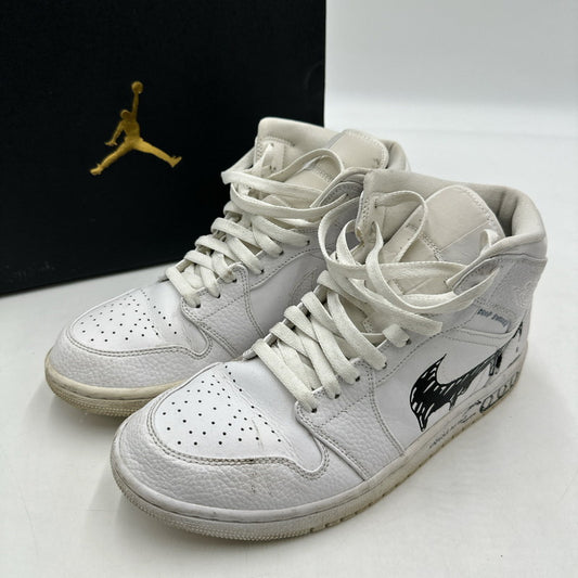 【現状渡し品】【メンズ】 NIKE 「STuREET」CUSTOM AIR JORDAN 1 MID INSPIRE SKETCH&DROP 554724-130 STuREET カスタム エアジョーダン1 ミッド 160-260210-nm-09-tei サイズ：26.5 万代Net店