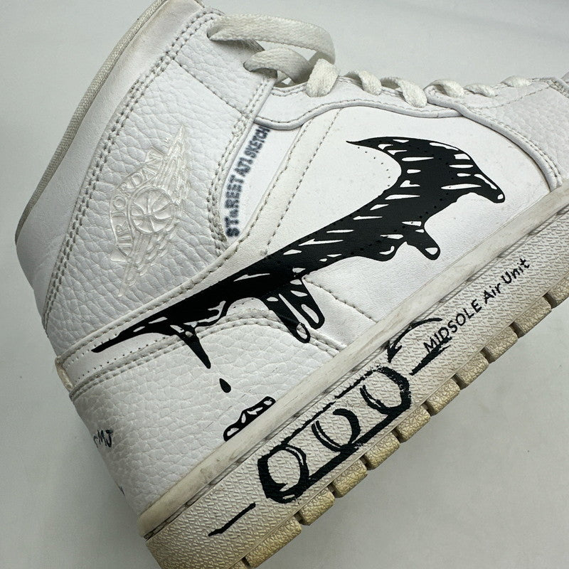 【現状渡し品】【メンズ】 NIKE 「STuREET」CUSTOM AIR JORDAN 1 MID INSPIRE SKETCH&DROP 554724-130 STuREET カスタム エアジョーダン1 ミッド 160-260210-nm-09-tei サイズ：26.5 万代Net店