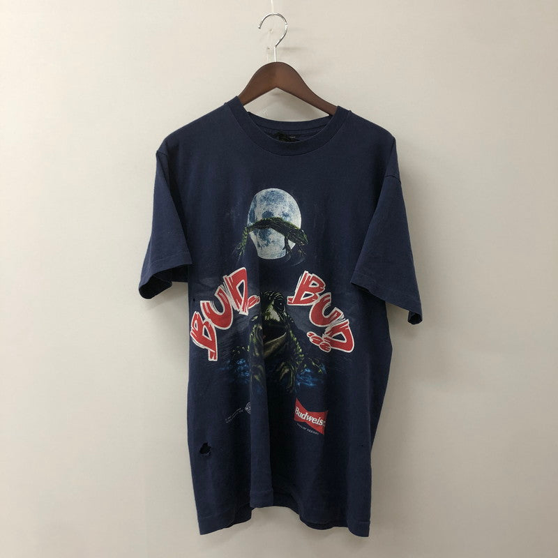 【現状渡し品】【メンズ】 CHANGES チェンジーズ 90's BUDWEISER FLOGS S/S T-SHIRT バドワイザー フロッグ ショートスリーブ Tシャツ 半袖 トップス 145-250711-ks-29-tei サイズ：L カラー：ネイビー 万代Net店