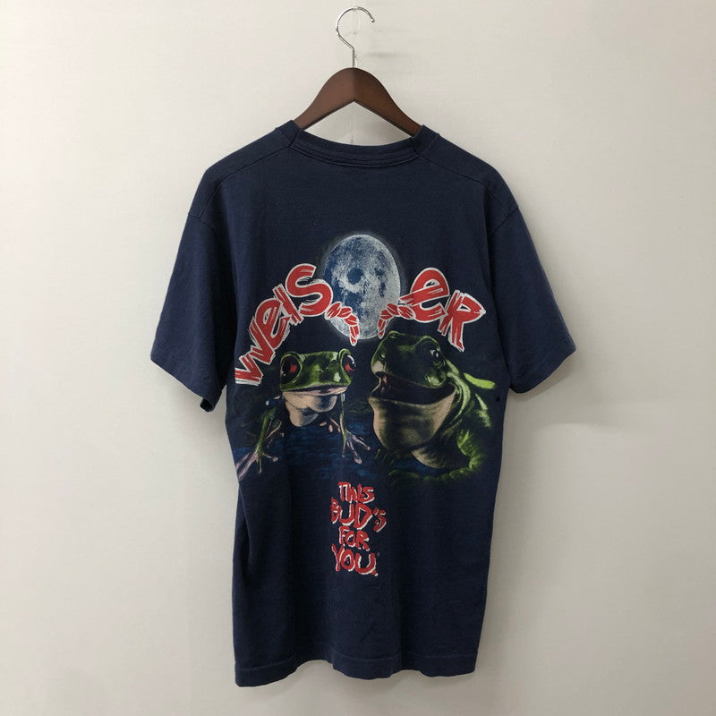 【現状渡し品】【メンズ】 CHANGES チェンジーズ 90's BUDWEISER FLOGS S/S T-SHIRT バドワイザー フロッグ ショートスリーブ Tシャツ 半袖 トップス 145-250711-ks-29-tei サイズ：L カラー：ネイビー 万代Net店