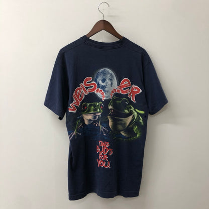 【現状渡し品】【メンズ】 CHANGES チェンジーズ 90's BUDWEISER FLOGS S/S T-SHIRT バドワイザー フロッグ ショートスリーブ Tシャツ 半袖 トップス 145-250711-ks-29-tei サイズ：L カラー：ネイビー 万代Net店