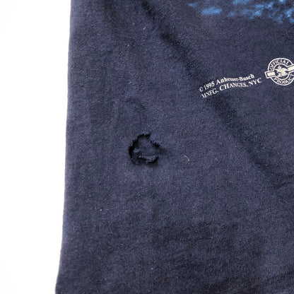 【現状渡し品】【メンズ】 CHANGES チェンジーズ 90's BUDWEISER FLOGS S/S T-SHIRT バドワイザー フロッグ ショートスリーブ Tシャツ 半袖 トップス 145-250711-ks-29-tei サイズ：L カラー：ネイビー 万代Net店