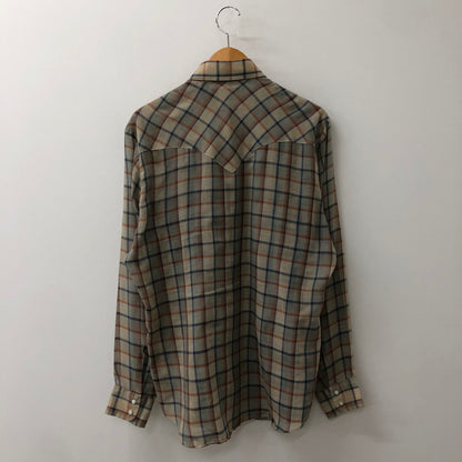 【中古品】【メンズ】 Levi's リーバイス 70's BIG E CHECK WESTERN SHIRT VINTAGE 70年代 ビッグE チェック ウエスタン シャツ 長袖 トップス ヴィンテージ 145-250715-yo-07-tei サイズ：L カラー：グレー 万代Net店