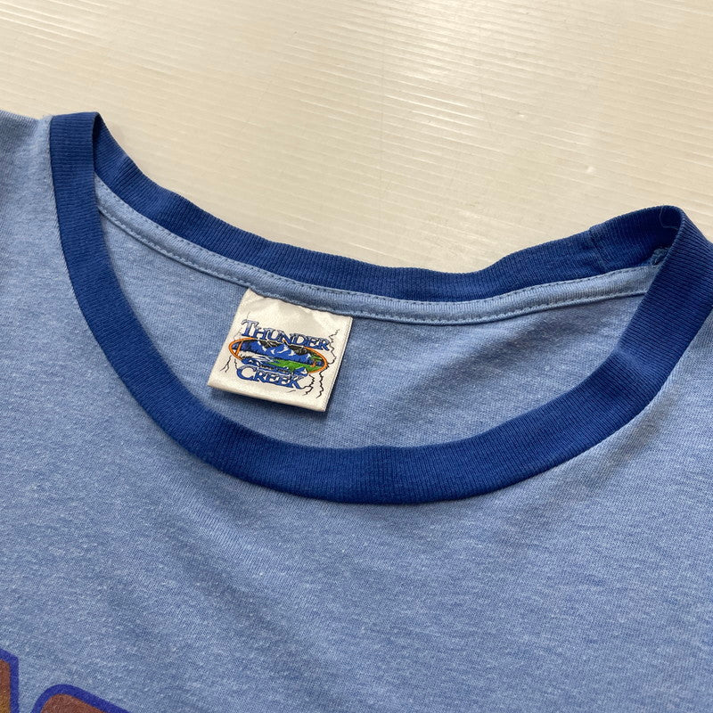 【中古品】【メンズ】 THUNDER CREEK サンダー クリーク BACK TO THE FUTURE RINGER TEE バック トゥー ザ フューチャー Tシャツ 半袖 トップス 145-260731-sa-05-tei サイズ：L カラー：ブルー 万代Net店