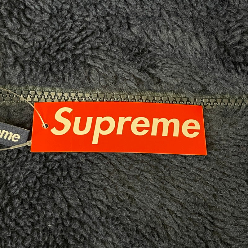 【中古品】【メンズ】 Supreme シュプリーム 25SS SHOULDER LOGO FLEECE JACKET ショルダーロゴ フリースジャケット ライトアウター 149-251218-yy-07-fuz サイズ：XXL カラー：ネイビー 万代Net店