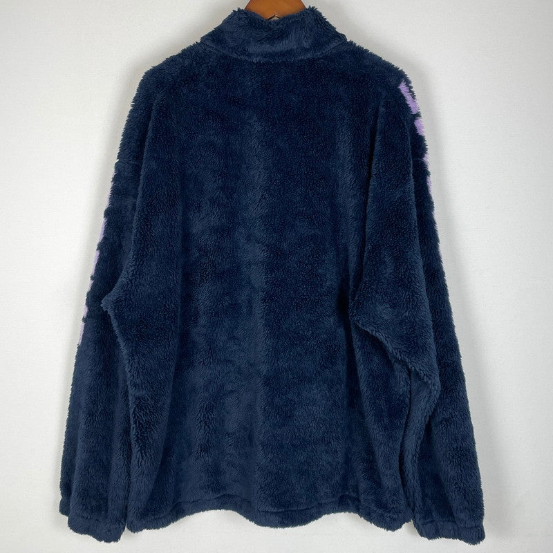 【中古品】【メンズ】 Supreme シュプリーム 25SS SHOULDER LOGO FLEECE JACKET ショルダーロゴ フリースジャケット ライトアウター 149-251218-yy-07-fuz サイズ：XXL カラー：ネイビー 万代Net店