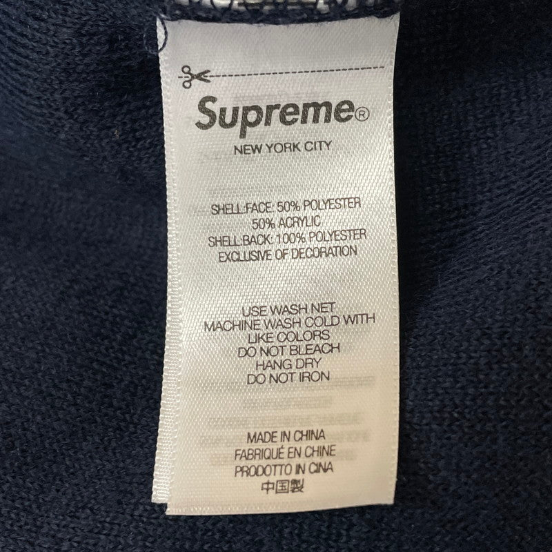 【中古品】【メンズ】 Supreme シュプリーム 25SS SHOULDER LOGO FLEECE JACKET ショルダーロゴ フリースジャケット ライトアウター 149-251218-yy-07-fuz サイズ：XXL カラー：ネイビー 万代Net店