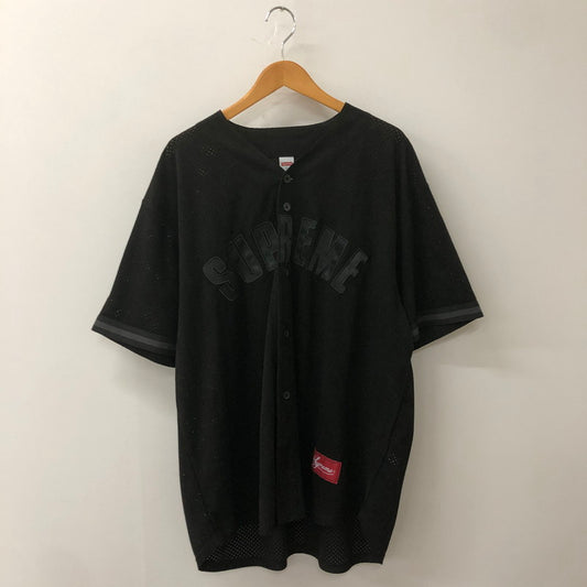 【中古美品】【メンズ】 Supreme シュプリーム 24SS ULTRASUEDE MESH BASEBALL JERSEY ウルトラスエード メッシュ ベースボールジャージ トップス 半袖シャツ 149-250731-kk-01-tei サイズ：XL カラー：ブラック 万代Net店