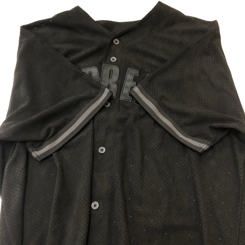 【中古美品】【メンズ】 Supreme シュプリーム 24SS ULTRASUEDE MESH BASEBALL JERSEY ウルトラスエード メッシュ ベースボールジャージ トップス 半袖シャツ 149-250731-kk-01-tei サイズ：XL カラー：ブラック 万代Net店