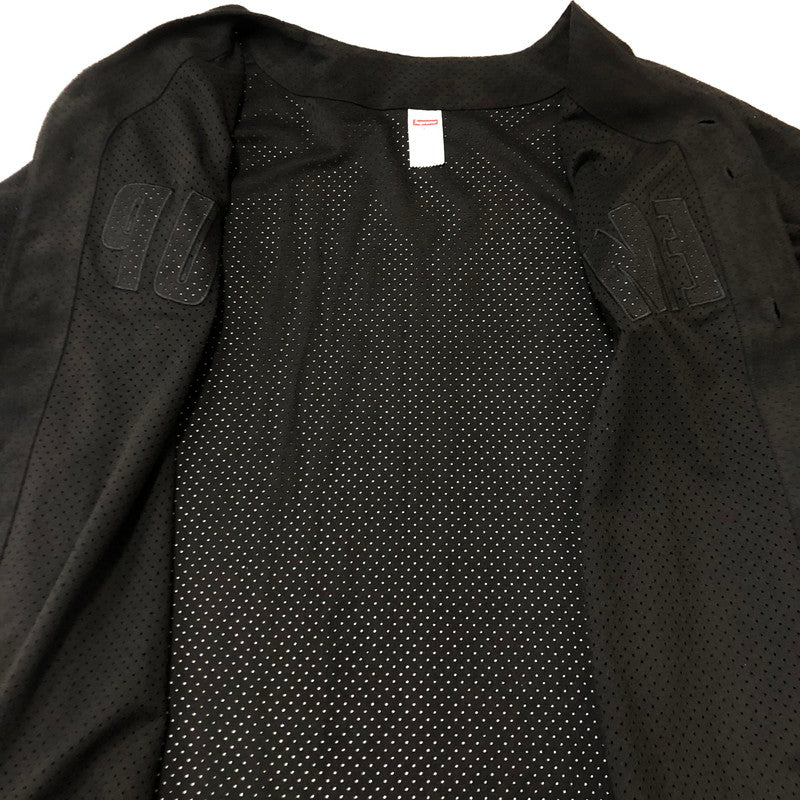 【中古美品】【メンズ】 Supreme シュプリーム 24SS ULTRASUEDE MESH BASEBALL JERSEY ウルトラスエード メッシュ ベースボールジャージ トップス 半袖シャツ 149-250731-kk-01-tei サイズ：XL カラー：ブラック 万代Net店