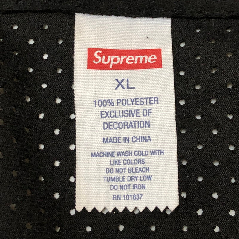 【中古美品】【メンズ】 Supreme シュプリーム 24SS ULTRASUEDE MESH BASEBALL JERSEY ウルトラスエード メッシュ ベースボールジャージ トップス 半袖シャツ 149-250731-kk-01-tei サイズ：XL カラー：ブラック 万代Net店