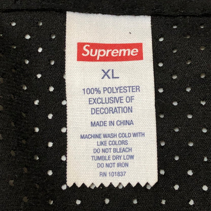 【中古美品】【メンズ】 Supreme シュプリーム 24SS ULTRASUEDE MESH BASEBALL JERSEY ウルトラスエード メッシュ ベースボールジャージ トップス 半袖シャツ 149-250731-kk-01-tei サイズ：XL カラー：ブラック 万代Net店
