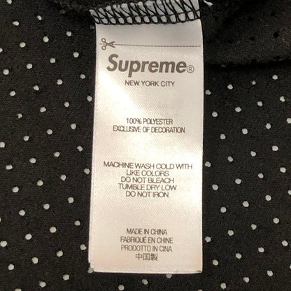 【中古美品】【メンズ】 Supreme シュプリーム 24SS ULTRASUEDE MESH BASEBALL JERSEY ウルトラスエード メッシュ ベースボールジャージ トップス 半袖シャツ 149-250731-kk-01-tei サイズ：XL カラー：ブラック 万代Net店