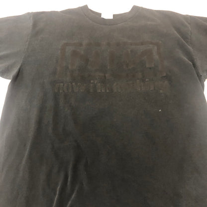 【現状渡し品】【メンズ】 ALL SPORT オールスポーツ 90’s S/S LOGO PRINT TEE 90年代 ショートスリーブ ロゴ プリント Tシャツ 半袖 トップス USA製 145-260128-ks-03-tei サイズ：XL カラー：ネイビー 万代Net店