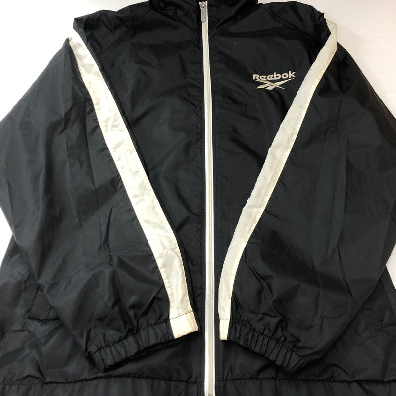 【中古品】【メンズ】 Reebok リーボック 00’s NYLON JACKET 00年代 ナイロン ジャケット ライトアウター 148-250721-yo-27-tei サイズ：L カラー：ブラック 万代Net店