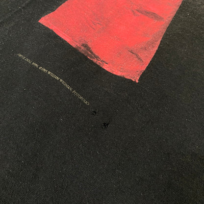 【現状渡し品】【メンズ】 FRUIT OF THE LOOM フルーツ オブ ザルーム 90's WILLIAM WEGMAN DEVIL DOG TEE 90年代 ウィリアムウェグマン デビル ドッグ Tシャツ 半袖 トップス 145-250717-yo-13-tei サイズ：L カラー：ブラック 万代Net店