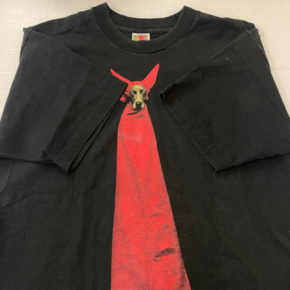 【現状渡し品】【メンズ】 FRUIT OF THE LOOM フルーツ オブ ザルーム 90's WILLIAM WEGMAN DEVIL DOG TEE 90年代 ウィリアムウェグマン デビル ドッグ Tシャツ 半袖 トップス 145-250717-yo-13-tei サイズ：L カラー：ブラック 万代Net店
