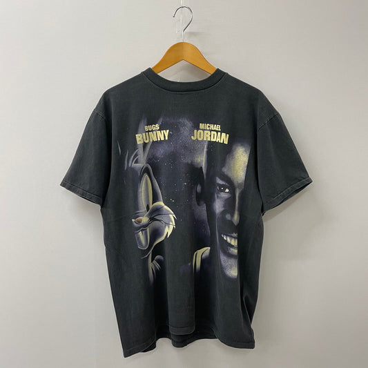 【中古品】【メンズ】 LOONEY TUNES ルーニー・テューンズ 90's SPACE JAM JORDAN × BUGS BUNNY T-SHIRT 90年代 スペース ジャム ジョーダン × バッグス バニー Tシャツ 半袖 トップス 145-250717-yo-15-fuz サイズ：L カラー：ブラック 万代Net店