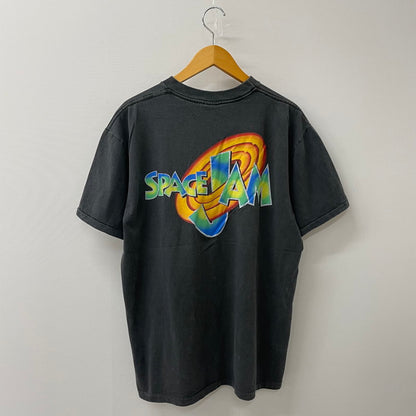 【中古品】【メンズ】 LOONEY TUNES ルーニー・テューンズ 90's SPACE JAM JORDAN × BUGS BUNNY T-SHIRT 90年代 スペース ジャム ジョーダン × バッグス バニー Tシャツ 半袖 トップス 145-250717-yo-15-fuz サイズ：L カラー：ブラック 万代Net店